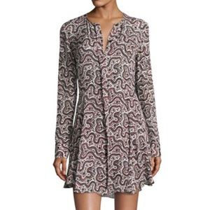 A.L.C. Multicolor Randi Floral Silk Calico Prairie Paisley Mini Casual Dress